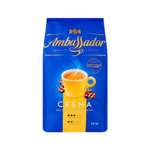 Кава Ambassador Crema у зернах 1 кг