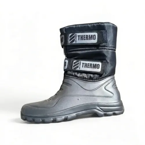 Чоловічі зимові чоботи дутики піна ЕВА утеплені на липучках Olimp Thermo Чорні (р. 41-46)