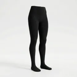 Колготки жіночі на хутрі чорні, теплі зимові термоколготи зі стопою, щільні