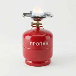Газовий комплект 8 літрів. Балон з пальником для кемпінгу та пікніка (Туристичний)