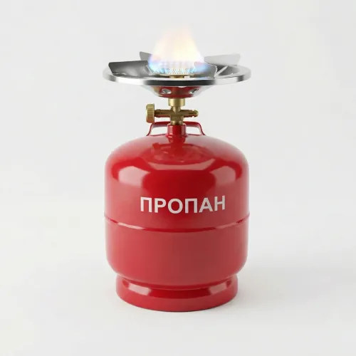 Газовий комплект 8 літрів. Балон з пальником для кемпінгу та пікніка (Туристичний)