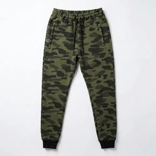 Спортивні штани чоловічі камуфляж на флісі. Теплі джогери зимові Туреччина (бавовна)