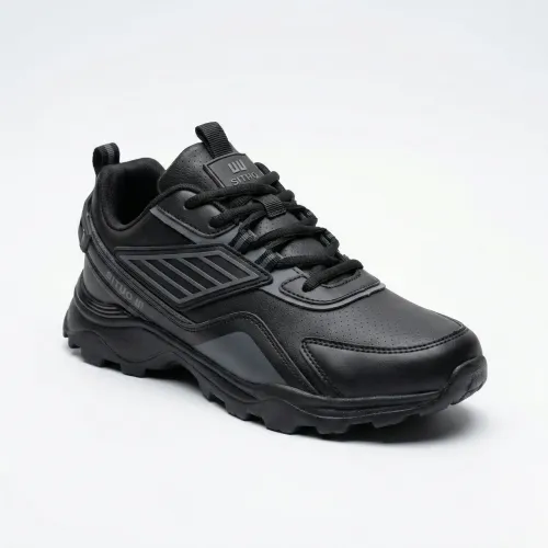 Чоловічі кросівки чорні еко-шкіра демісезонні Situo весна-осінь (р. 41-45)