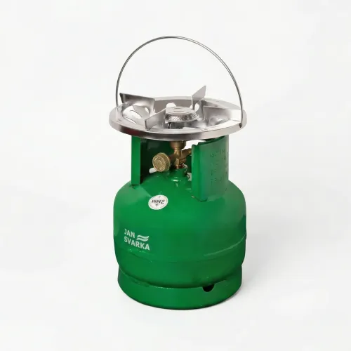 Газовий комплект VIP 5 л (Jan Svarka) з латунним краном, Балон газовий туристичний + Пальник