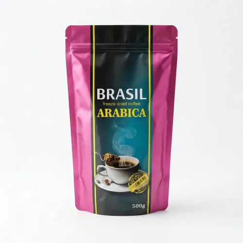 Кава розчинна Brasil Arabica 500 г (м'яка упаковка) | 100% Арабіка, Сублімована, Преміум якість