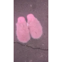 Теплі пухнасті жіночі хутряні кімнатні капці 36 — 41