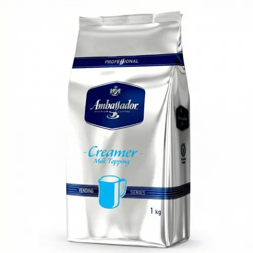 Сухі вершки Ambassador Creamer 1 кг | Молочний топінг для вендингу та кавомашин, розчинне молоко