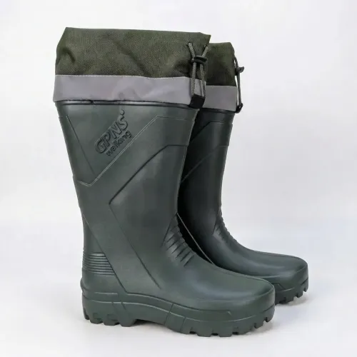 Чоботи чоловічі пінка (EVA) з манжетом | Хакі, GPNS, Розміри 42-45, Для рибалки та дачі
