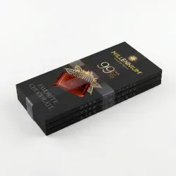 Набір шоколаду Millennium Favorite 99% (3 шт х 100 г). Екстра чорний гіркий шоколад