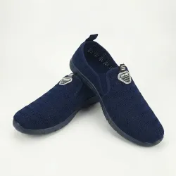Чоловічі літні мокасини сітка сліпони текстильні Сині Gipanis (р. 41-45)