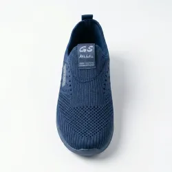 Чоловічі літні мокасини-сітка Gipanis Сині. Легкі текстильні сліпони без шнурків (41-45)