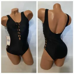 Купальник цельній черній ро 52 54 56 змер48 50 52 54 56 58 60