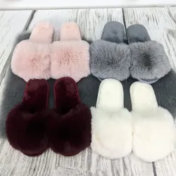Хутряні капці жіночі хутро штучний песець 36 — 41 чорньо