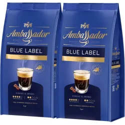 Набір кави Ambassador Beans Amb Blue Label P 1 кг х 2 шт