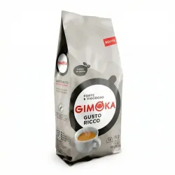 Кофе в зернах Gimoka Gusto Ricco 1 кг | Экстра крепкий кофе, Интенсивность 13, Forte e Vigoroso