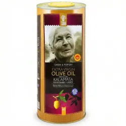 Олія оливкова Extra Virgin HDA Kalamata (Греція) 1 л. Олія першого холодного віджиму в жерстяній банці