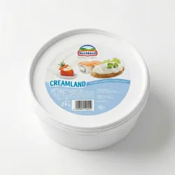 Крем-сир вершковий Hochland Creamland 2 кг, сир для суші та чізкейків, Хохланд Професіонал