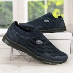 Кросівки мокасини чоловічі сині сітка Dago Style 45