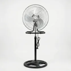 Вентилятор підлоговий металевий Rainberg. Потужний осьовий вентилятор для дому та офісу (3 швидкості)