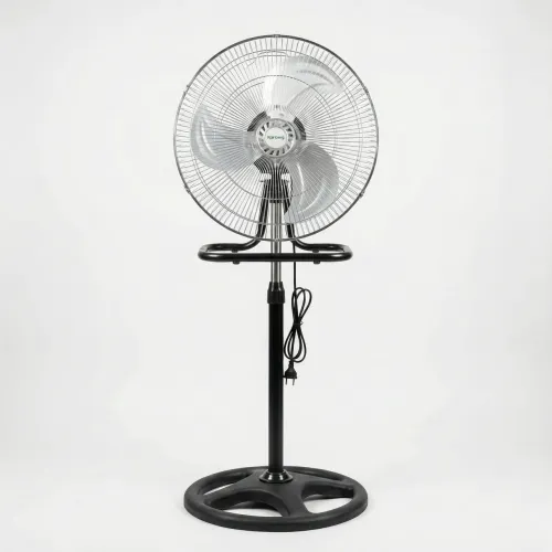 Вентилятор підлоговий металевий Rainberg. Потужний осьовий вентилятор для дому та офісу (3 швидкості)