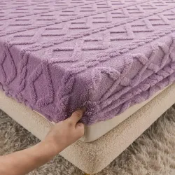 Плед Шарпей м'яка смужка Євро Розміру 200-220 см колір Світло-сірий