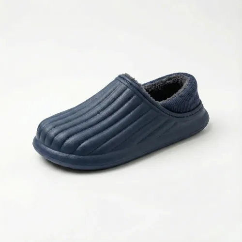 Чоловічі зимові калоші сабо утеплені на хутрі сині піна ЕВА для дому та дачі (41-45)