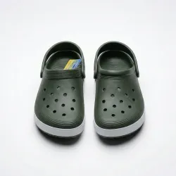 Сабо крокси (пінка) темно-сині з білою смугою | Чоловічі, Пляжні, Розміри 41-45 42