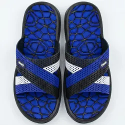 Чоловічі шльопанці сланці Olimp синьо-чорні | Нахрест, Для басейну, Розміри 41-45