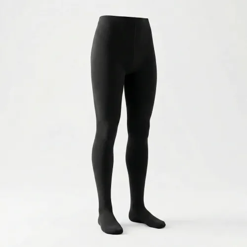 Жіночі теплі колготки на хутрі чорні, щільні зимові термоколготи з начосом (S, M, L, XL, 2XL) 4