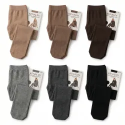 Колготки жіночі кашемірові Kenalin (з п'ятою) розмір 54-60, теплі зимові батали, висока посадка 2