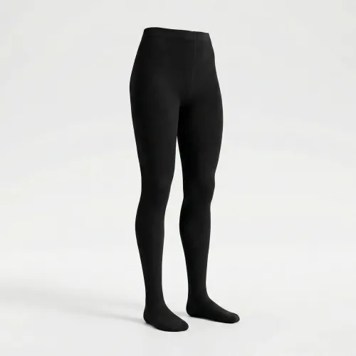 Колготки жіночі на хутрі чорні, теплі зимові термоколготи зі стопою, щільні 4