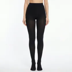 Жіночі теплі колготки на хутрі чорні, зимові термоколготки з начосом (розміри 42-46, 48-54) 2