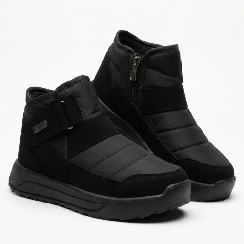 Чоловічі зимові черевики-комфорт Progress на липучці. М'які бурки на широку ногу (41-45 р)