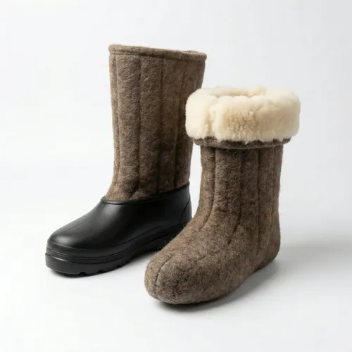 Бурки-валенки суконні на блискавці 38-45 р, теплі зимові черевики для сильних морозів, сірі