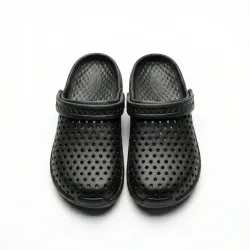 Сабо чоловічі чорні Krok піна ЕВА. Дихаючі крокси з перфорацією для дачі та роботи 41-45