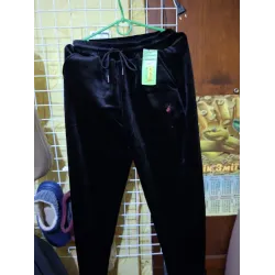 Штани жіночі велюрові чорні Туреччина. Спортивні штани великих розмірів (Батал) 52-56