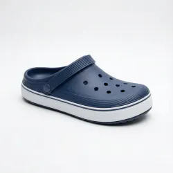 Сабо чоловічі крокси темно-сині на білій підошві (піна ЕВА). Зручні літні шльопанці