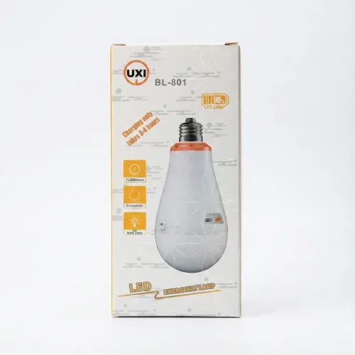 Акумуляторна лампочка WL  801 20 W (65 ват) з батарейкою на 1500 mAh 6500 К, аварійна лампочка