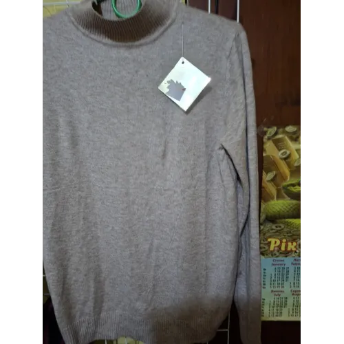 Гольф жіночий бежевий базовий (Капучино). М'яка водолазка стійка під горло 48-52