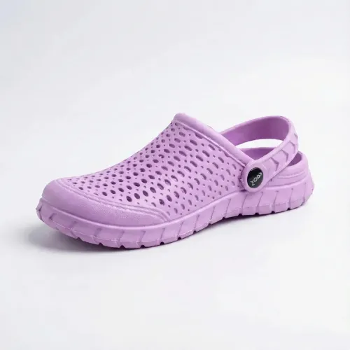 Сабо жіночі бузкові Krok (р. 36-41) з піни ЕВА, дихаючі крокси з перфорацією