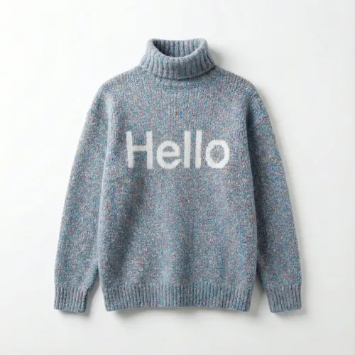 Жіночий теплий светр Hello під горло (48-50). В'язаний зимовий гольф меланж