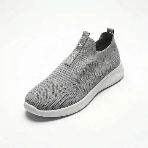 Чоловічі літні кросівки сліпони сітка сірі текстильні Saint Lonye (р. 41-45)