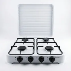 Настільна газова плита (4 конфорки) MS-6604 біла