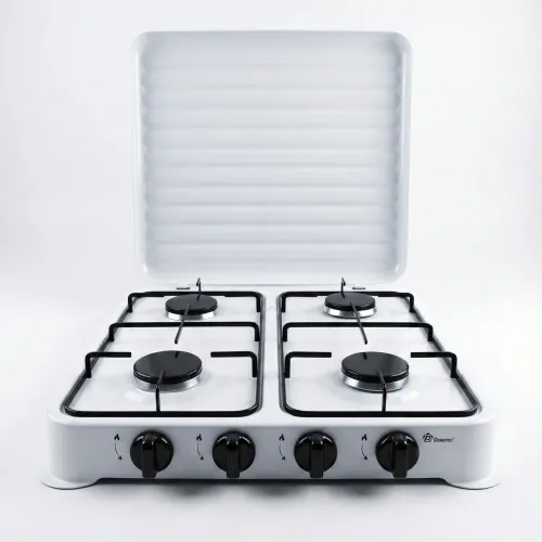 Настільна газова плита (4 конфорки) MS-6604 біла
