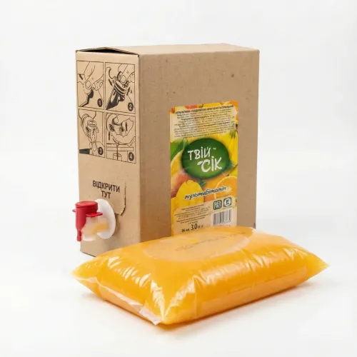Сік Твій Сік Мультивітамін 3 л (Bag-in-Box) з краником, Відновлений нектар у коробці