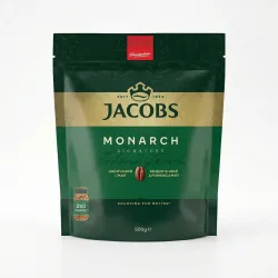 Кава розчинна Jacobs Monarch Signature 500 г | Велика м'яка упаковка, 250 чашок, Оригінал