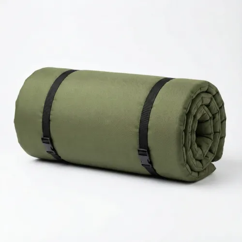 Матрац армійський топпер поролоновий 60х195х5 см вологостійкий Хакі