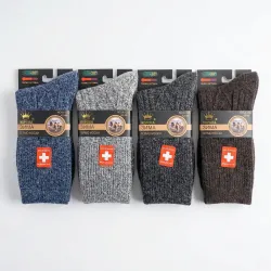 Чоловічі термошкарпетки з верблюжої вовни (медичні). Зимові теплі носки без гумки (р. 42-48) Корона