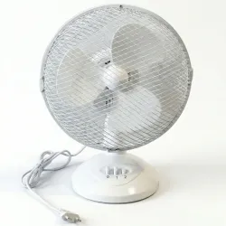 Настільний вентилятор WimpeX WX-901 (9 дюймів), компактний, 2 швидкості, білий