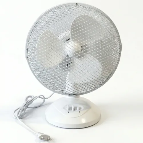 Настільний вентилятор WimpeX WX-901 (9 дюймів), компактний, 2 швидкості, білий